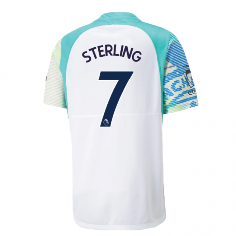 2022-2023 Man City Gameday Jersey (White) (STERLING 7)