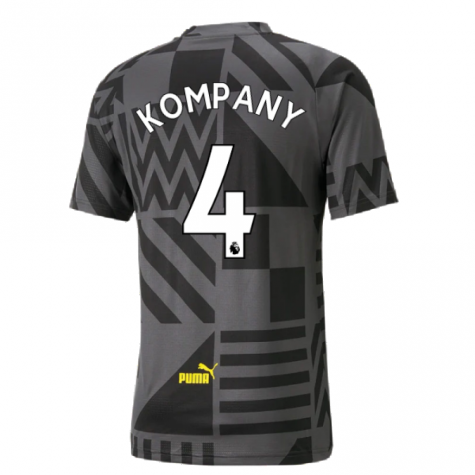 2022-2023 Man City Pre-Match Jersey (Black) (KOMPANY 4)