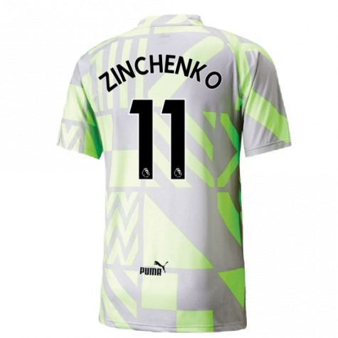 2022-2023 Man City Pre-Match Jersey (Grey Violet) (ZINCHENKO 11)