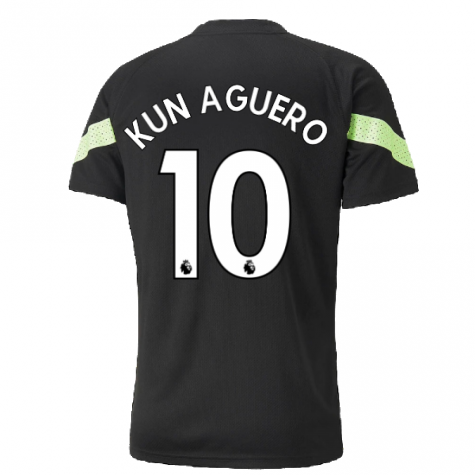 2022-2023 Man City Training Jersey (Black) (KUN AGUERO 10)