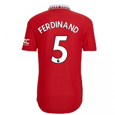 2022-2023 Man Utd Authentic Home Shirt (FERDINAND 5)