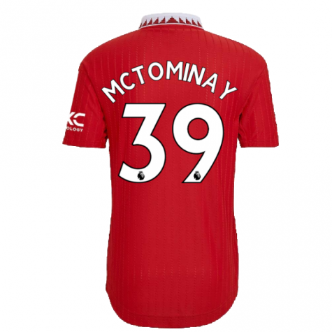 2022-2023 Man Utd Authentic Home Shirt (McTOMINAY 39)