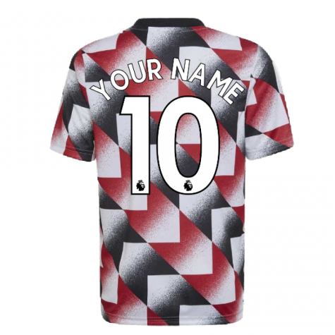 2022-2023 Man Utd Pre-Match Shirt (White) - Kids (Your Name)