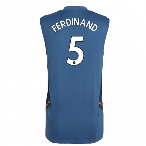 2022-2023 Man Utd Sleeveless Jersey (Blue) (FERDINAND 5)