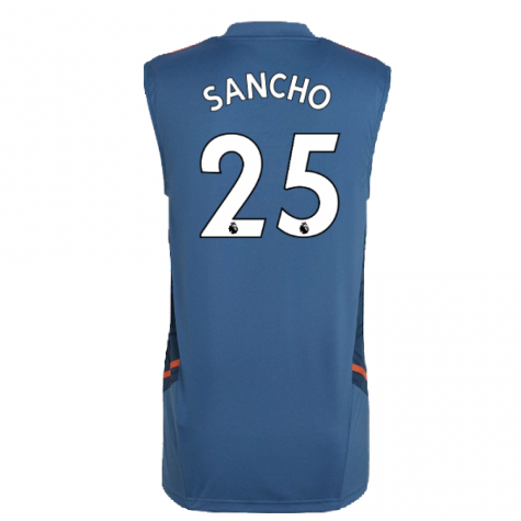 2022-2023 Man Utd Sleeveless Jersey (Blue) (SANCHO 25)