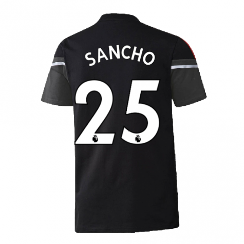 2022-2023 Man Utd Training Tee (Black) (SANCHO 25)