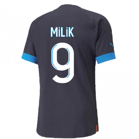 2022-2023 Marseille Authentic Away Shirt (MILIK 9)