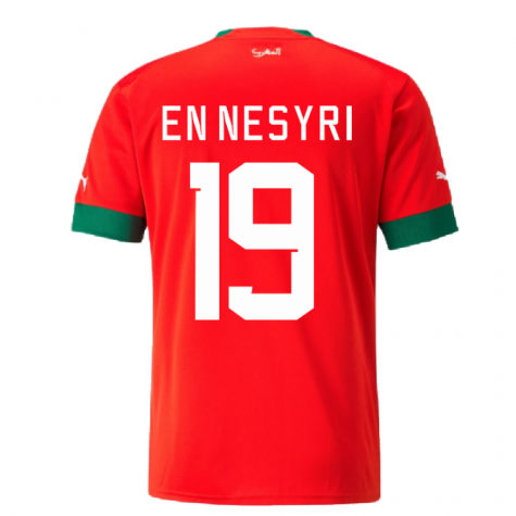 2022-2023 Morocco Home Shirt (EN NESYRI 19)