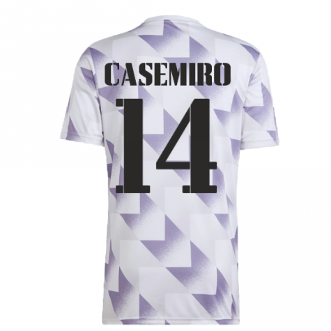 2022-2023 Real Madrid Pre-Match Shirt (White) (CASEMIRO 14)