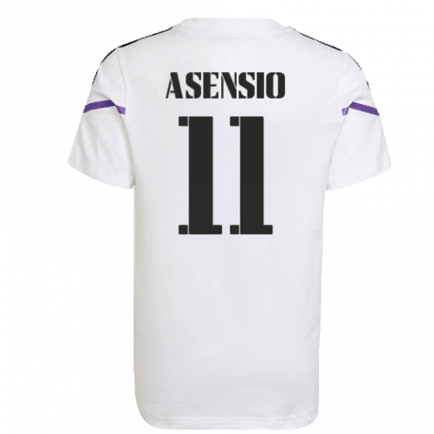 2022-2023 Real Madrid Training Tee (White) (ASENSIO 11)