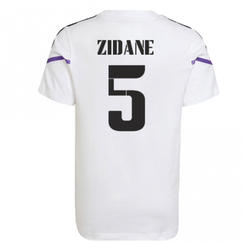 2022-2023 Real Madrid Training Tee (White) (ZIDANE 5)