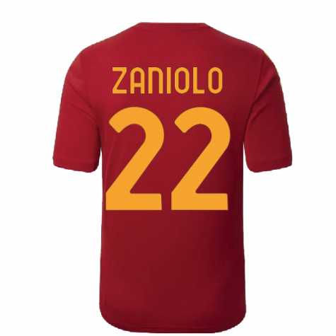 2022-2023 Roma Pre-Game Warmup Jersey (Home) (ZANIOLO 22)