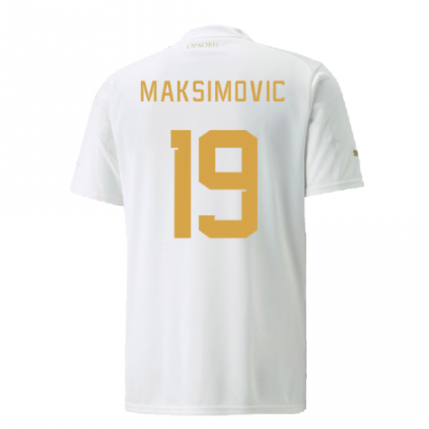 2022-2023 Serbia Away Shirt (MAKSIMOVIC 19)