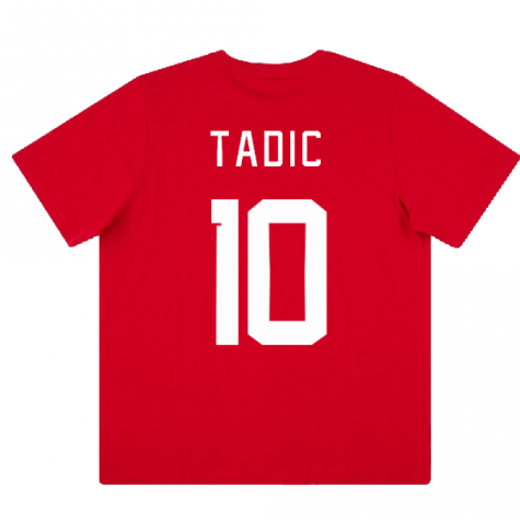 2022-2023 Serbia Ftbl Core Tee (Red) (TADIC 10)