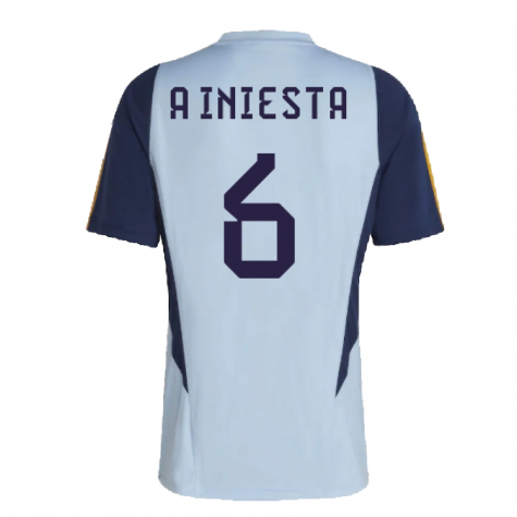 2022-2023 Spain Training Jersey (Glory Blue) (A INIESTA 6)