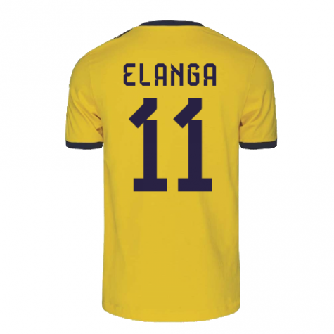 2022-2023 Sweden DNA 3S Tee (Yellow) (ELANGA 11)