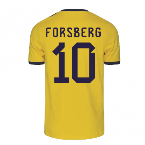 2022-2023 Sweden DNA 3S Tee (Yellow) (FORSBERG 10)