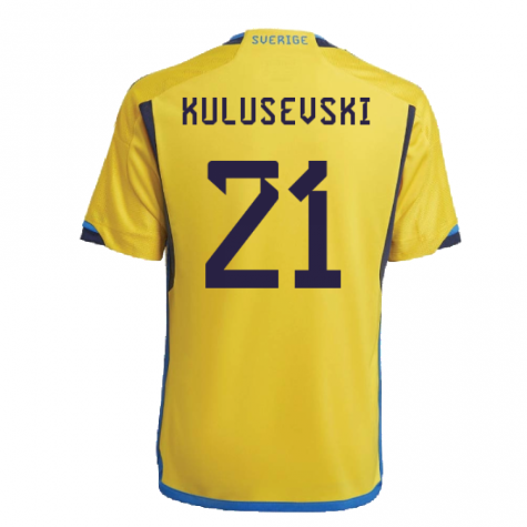 2022-2023 Sweden Home Shirt (Kids) (KULUSEVSKI 21)