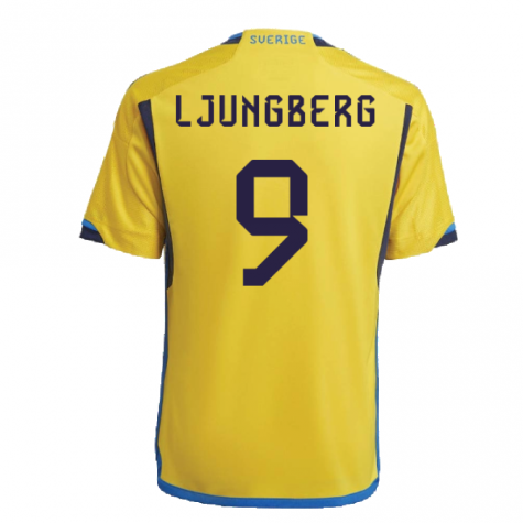 2022-2023 Sweden Home Shirt (Kids) (LJUNGBERG 9)