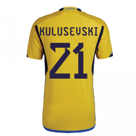 2022-2023 Sweden Home Shirt (KULUSEVSKI 21)