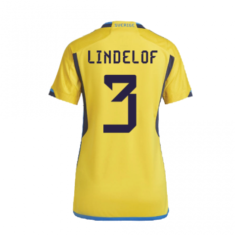 2022-2023 Sweden Home Shirt (Ladies) (LINDELOF 3)