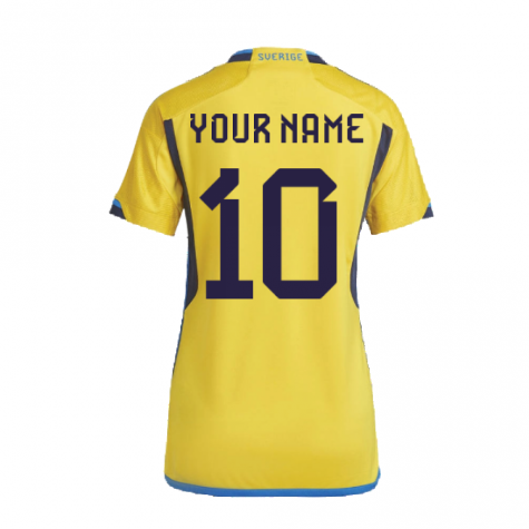 2022-2023 Sweden Home Shirt (Ladies) (Your Name)