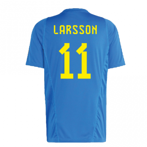 2022-2023 Sweden Training Jersey (Glory Blue) (LARSSON 11)