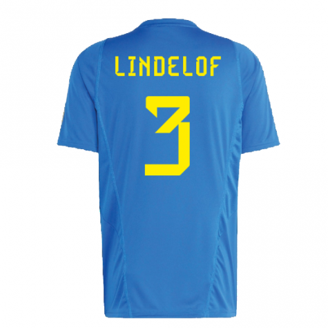 2022-2023 Sweden Training Jersey (Glory Blue) (LINDELOF 3)