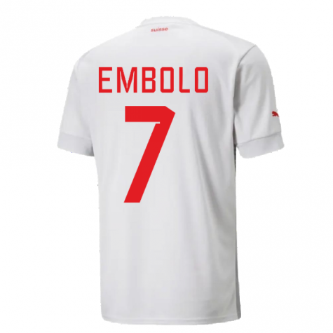 2022-2023 Switzerland Away Shirt (Embolo 7)