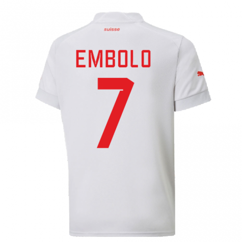 2022-2023 Switzerland Away Shirt (Kids) (Embolo 7)