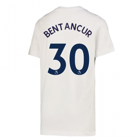 2022-2023 Tottenham Crest Tee (White) (BENTANCUR 30)