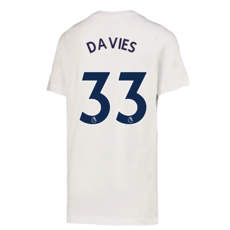 2022-2023 Tottenham Crest Tee (White) (DAVIES 33)