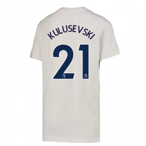 2022-2023 Tottenham Crest Tee (White) - Kids (KULUSEVSKI 21)