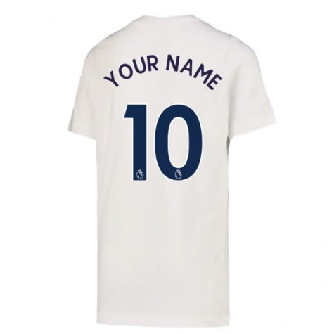 2022-2023 Tottenham Crest Tee (White) (Your Name)