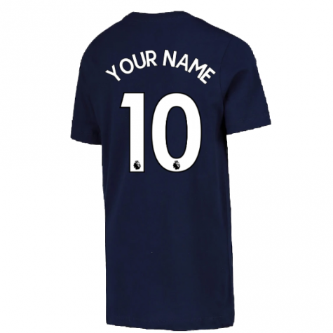 2022-2023 Tottenham Swoosh Tee (Navy) (Your Name)