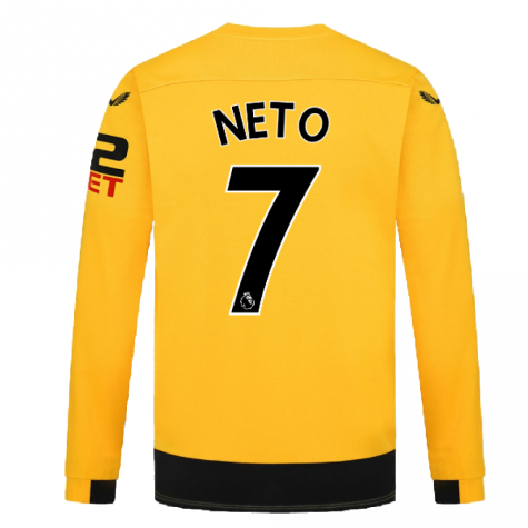 2022-2023 Wolves Long Sleeve Home Shirt (NETO 7)