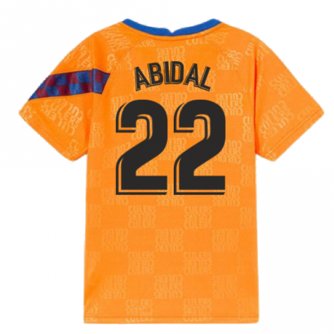 2022 Barcelona Nike Dri-Fit Pre Match Shirt (Kids) (ABIDAL 22)