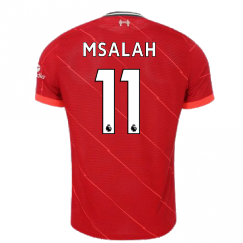 Liverpool 2021-2022 Vapor Home Shirt (M SALAH 11)