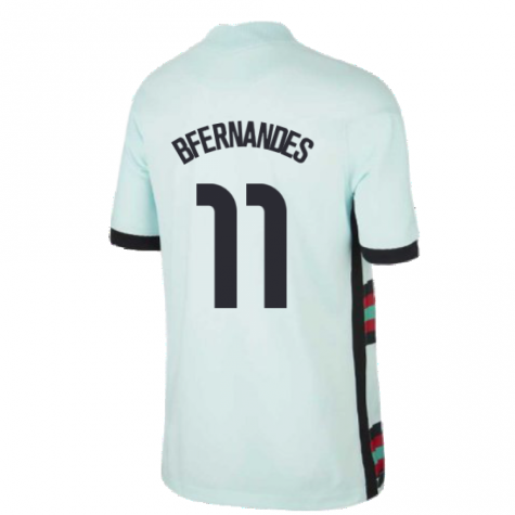 2020-2021 Portugal Away Nike Football Shirt (Kids) (B Fernandes 11)