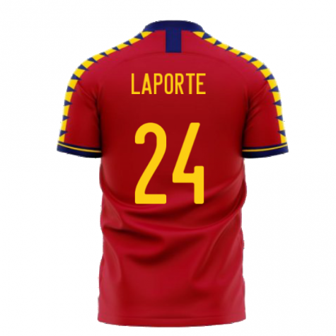 Spain 2024-2025 Home Concept Football Kit (Libero) (LAPORTE 24)