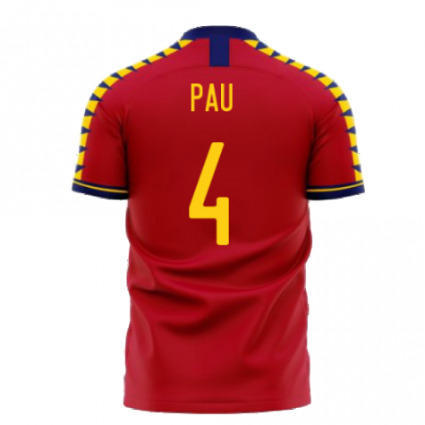 Spain 2024-2025 Home Concept Football Kit (Libero) (PAU 4)