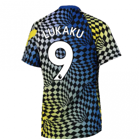 2021-2022 Chelsea Dry Pre-Match Training Shirt (Blue) (LUKAKU 9)