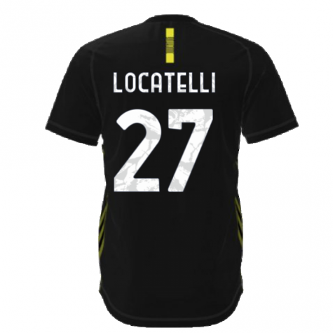 2021-2022 Juventus Travel Tee (Black) (LOCATELLI 27)