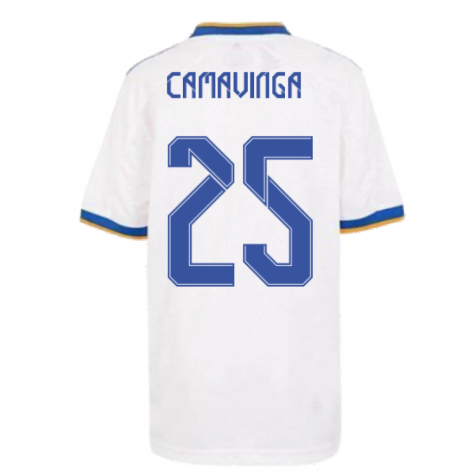 Real Madrid 2021-2022 Home Shirt (Kids) (CAMAVINGA 25)