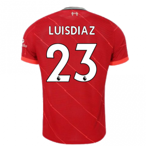 Liverpool 2021-2022 Vapor Home Shirt (LUIS DIAZ 23)