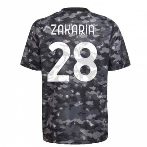 2021-2022 Juventus Pre-Match Training Shirt (Grey) (ZAKARIA 28)