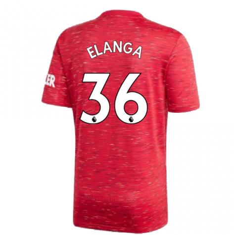 2020-2021 Man Utd Adidas Home Football Shirt (Kids) (Elanga 36)