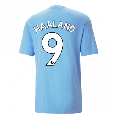 2022-2023 Man City FtblCulture Tee (Blue) (BERNARDO 20)