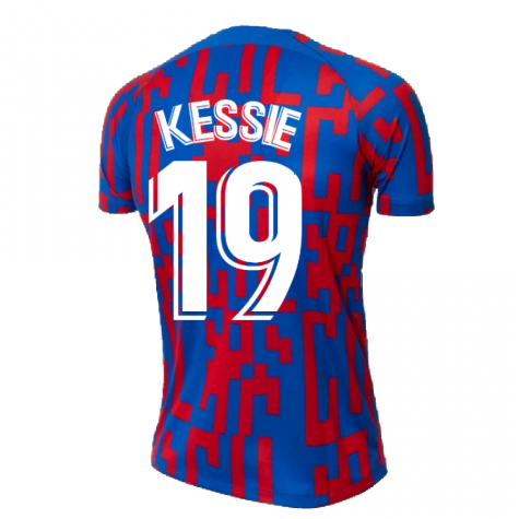 2022-2023 Barcelona Pre-Match Training Shirt (Blue) - Ladies (A INIESTA 8)