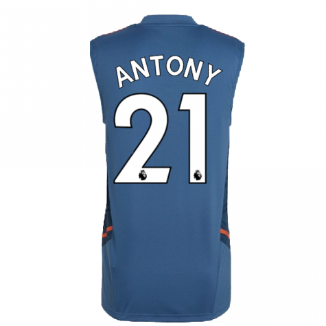 2022-2023 Man Utd Sleeveless Jersey (Blue) (ALEX TELLES 27)